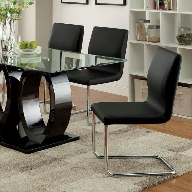 LODIA I Black Dining Table - Joseph's Furniture (East Orange, NJ)