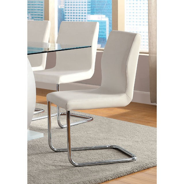 LODIA I White Side Chair - Joseph's Furniture (East Orange, NJ)