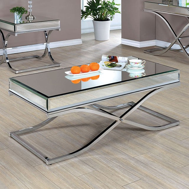 SUNDANCE Chrome Coffee Table, Chrome - Joseph's Furniture (East Orange, NJ)