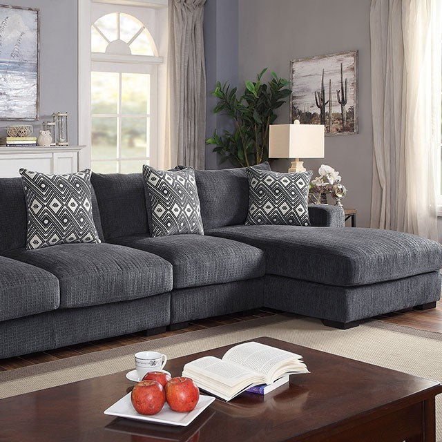 Kaylee Large L-Sectional w/ Right Chaise - Joseph's Furniture (East Orange, NJ)