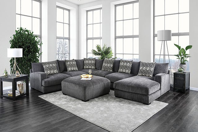 Kaylee U-Sectional w/ Right Chaise - Joseph's Furniture (East Orange, NJ)