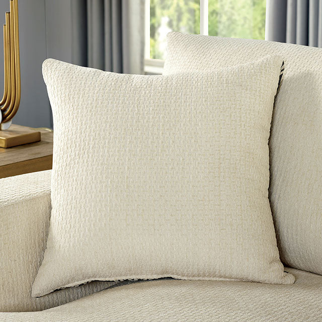 Kaylee U-Sectional w/ Left Chaise + Ottoman Beige - Joseph's Furniture (East Orange, NJ)