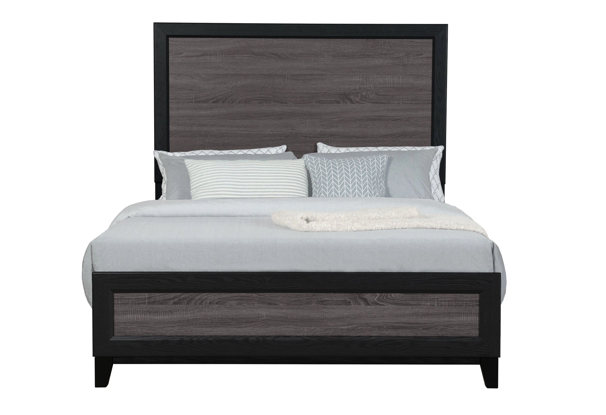Lisbon Grey/Black Bed Group