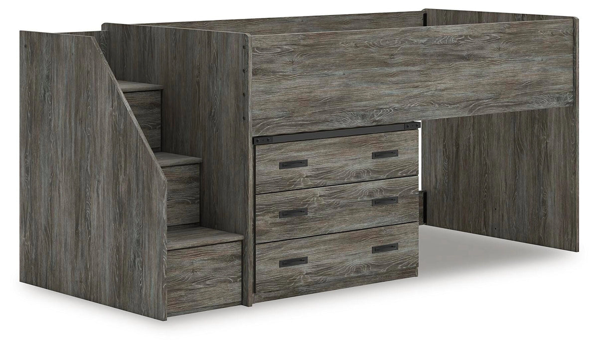 Frandern Loft Bed with Drawer Storage