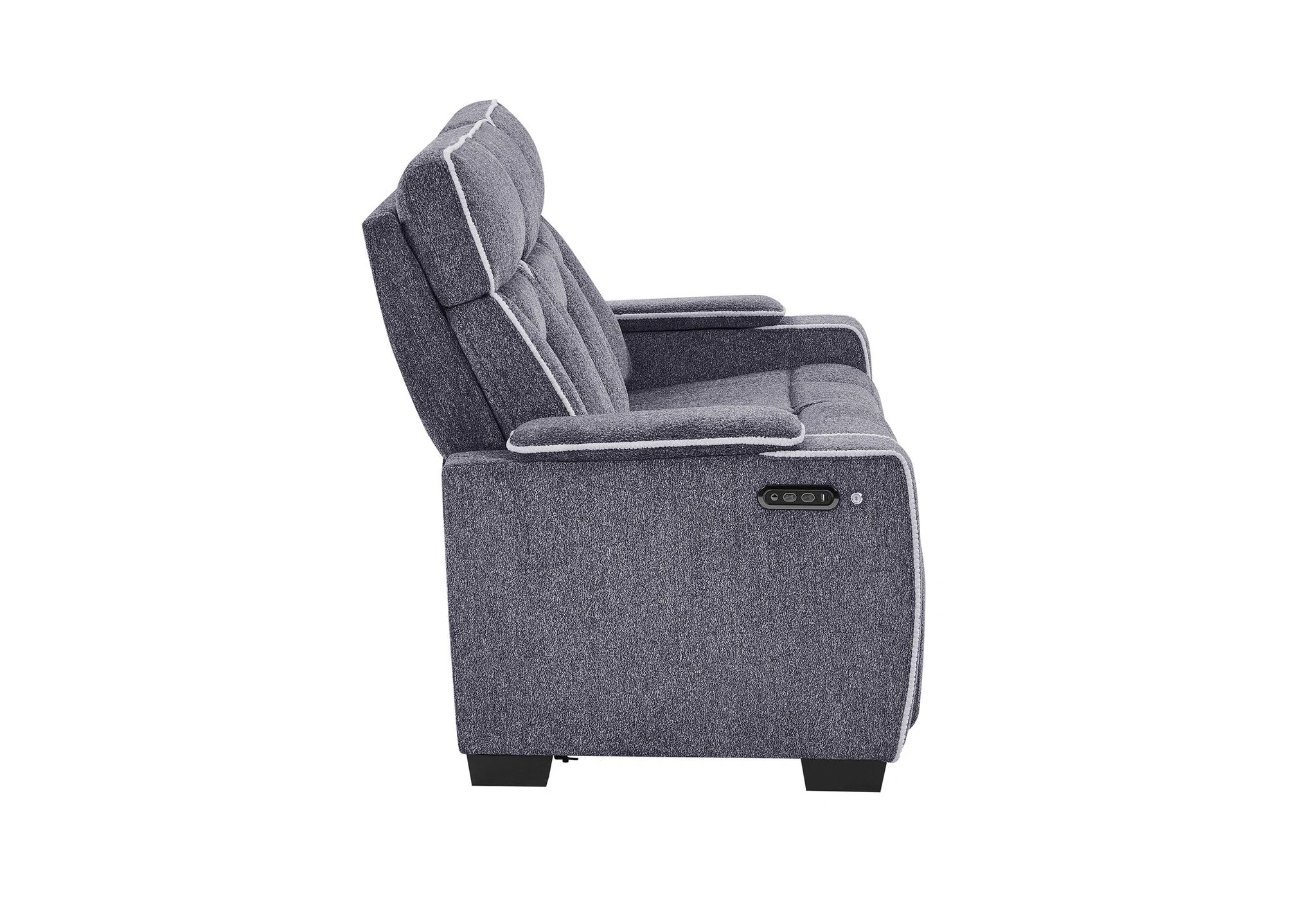 U1895 Grey P2 Reclining Sofa with IS and LED