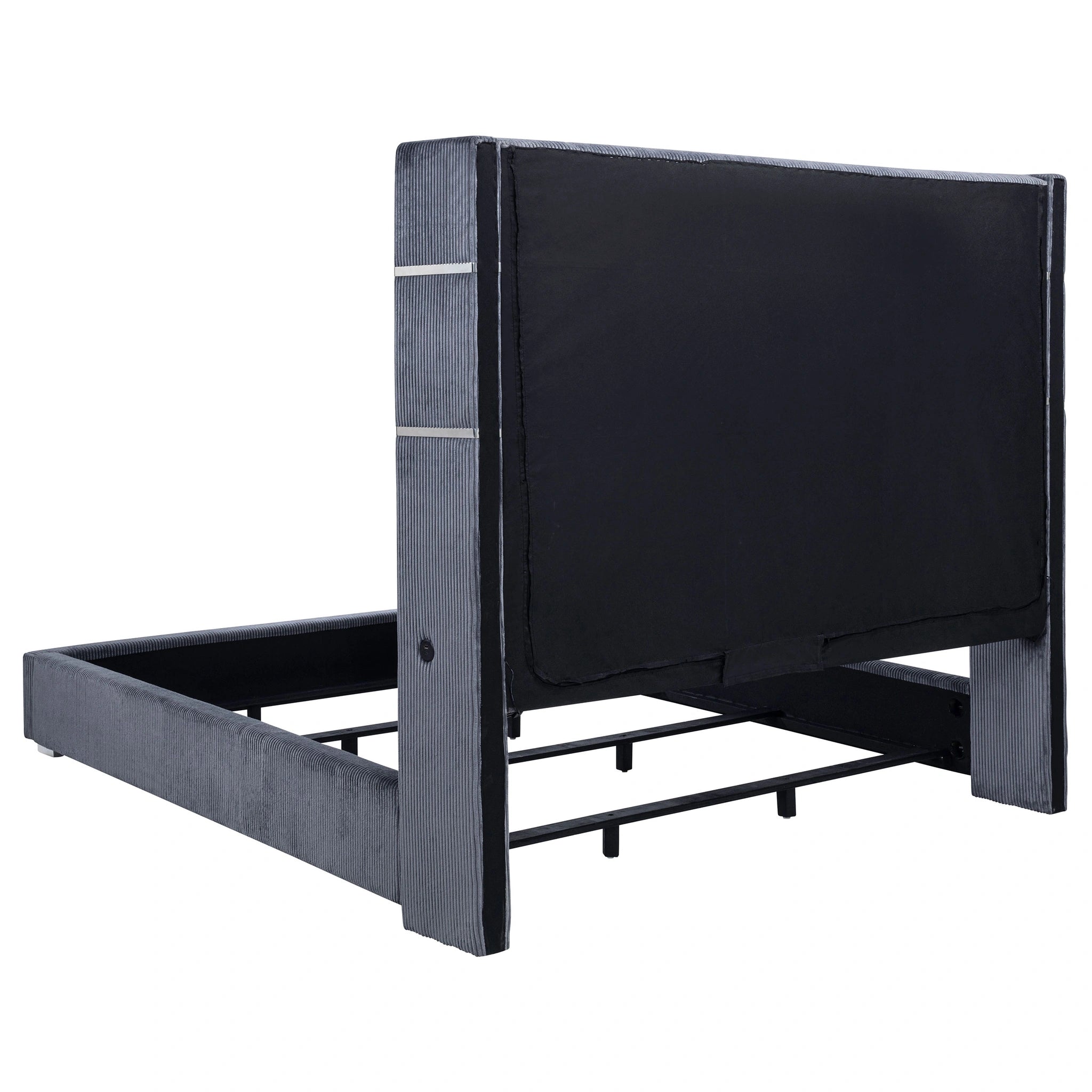 Tisdall Wingback Bed with Flame Visualizer