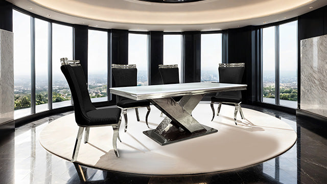 Palazzo Silver Chair (2/CTN) - Joseph's Furniture (East Orange, NJ)