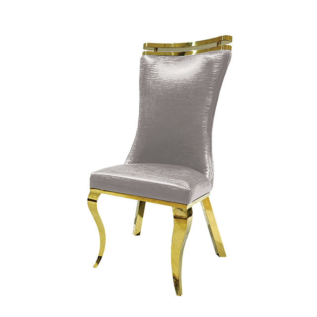 Palazzo Gold Chair (2/CTN) - Joseph's Furniture (East Orange, NJ)