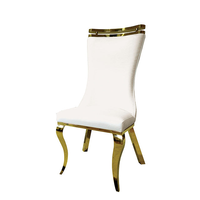 Palazzo Gold Chair (2/CTN) - Joseph's Furniture (East Orange, NJ)