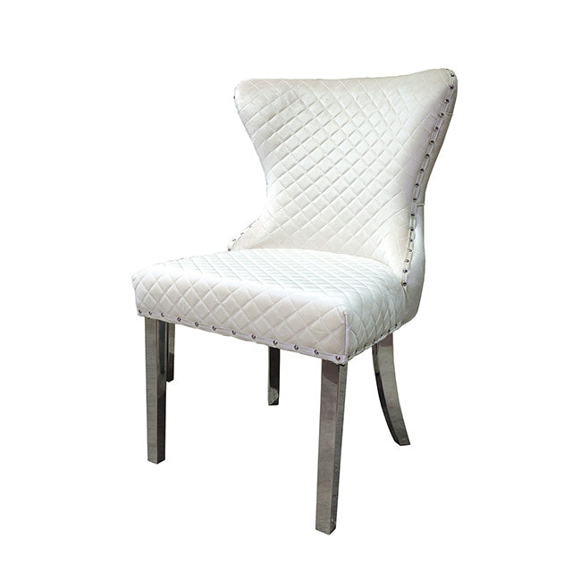 Portanova Silver Chair (2/CTN) - Joseph's Furniture (East Orange, NJ)