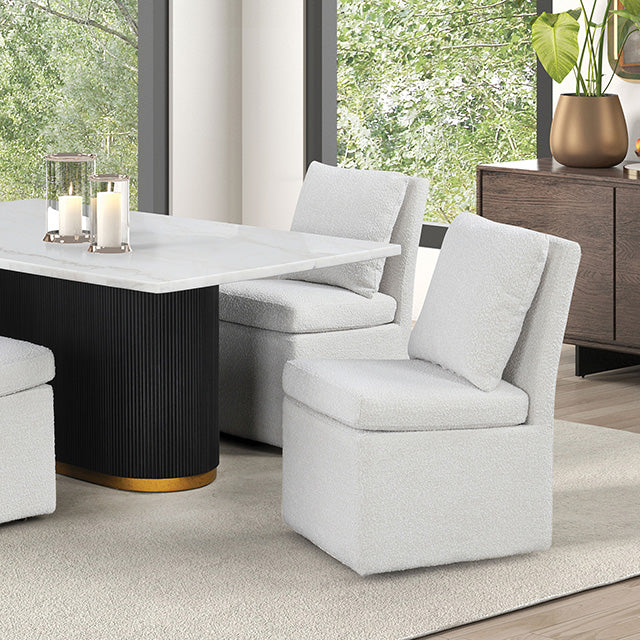 Morges Rect Dining Marble Table - Joseph's Furniture (East Orange, NJ)
