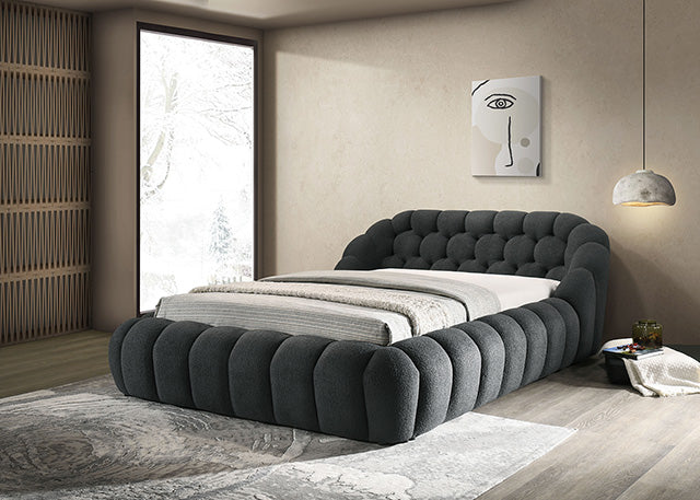 Newquay Bed Black, White, & Gray - Joseph's Furniture (East Orange, NJ)