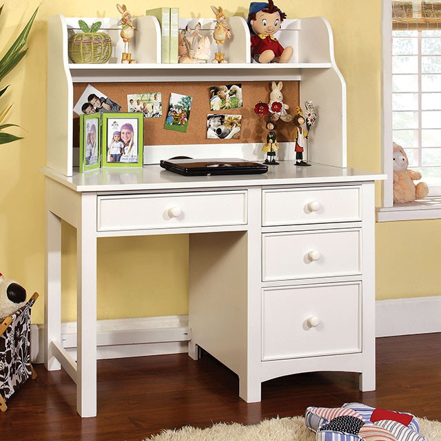 Omnus White Hutch - Joseph's Furniture (East Orange, NJ)