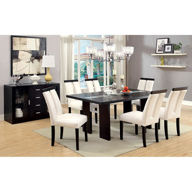 Luminar Black/White Side Chair (2/CTN) - Joseph's Furniture (East Orange, NJ)