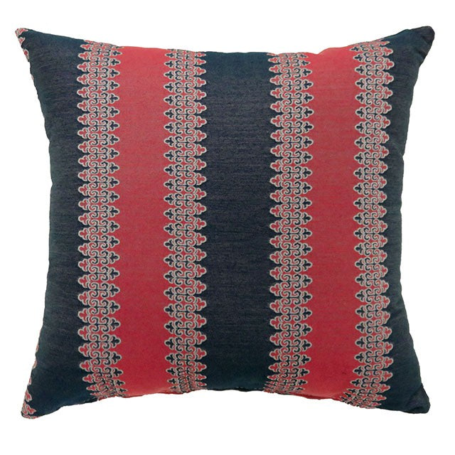 LARA 18" X 18" Pillow, Red & Blue (2/CTN) - Joseph's Furniture (East Orange, NJ)