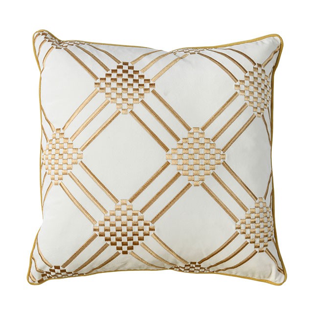 Pam Ivory/Yellow 20" X 20" Pillow, Ivory & Yellow (2/CTN) - Joseph's Furniture (East Orange, NJ)