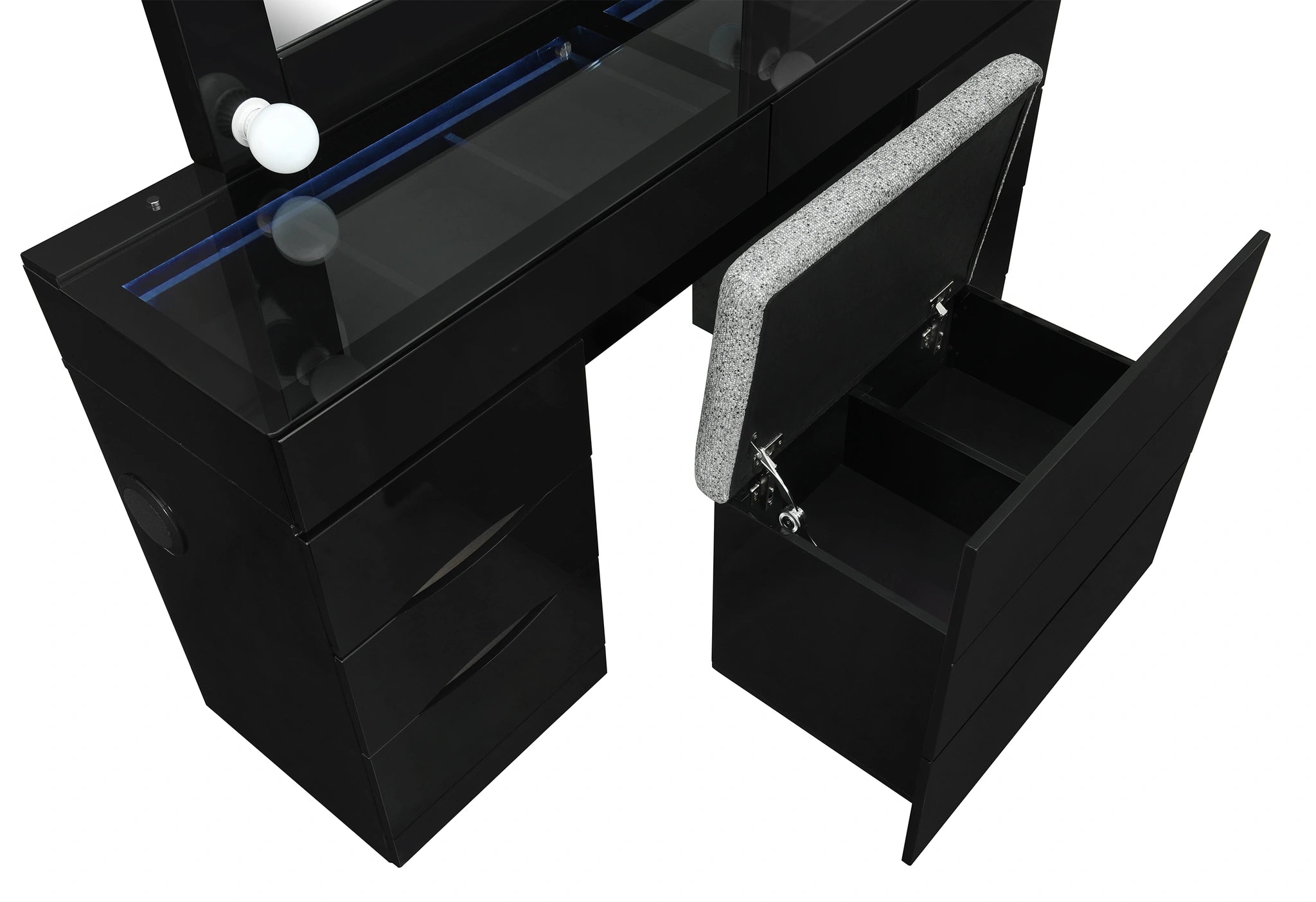 Ella Vanity Set with Storage Stool