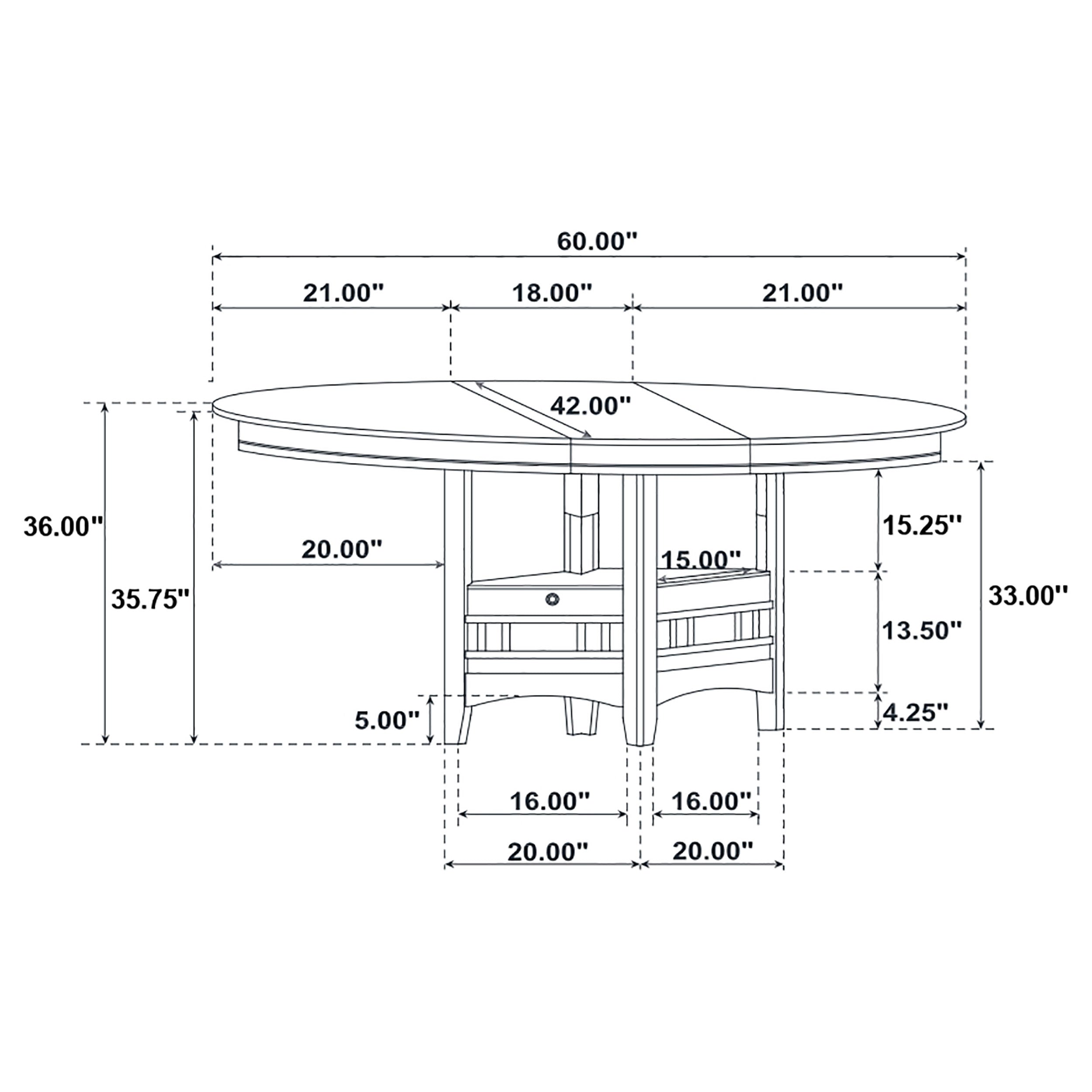 Lavon 5 Pc Counter Height Dining Sets