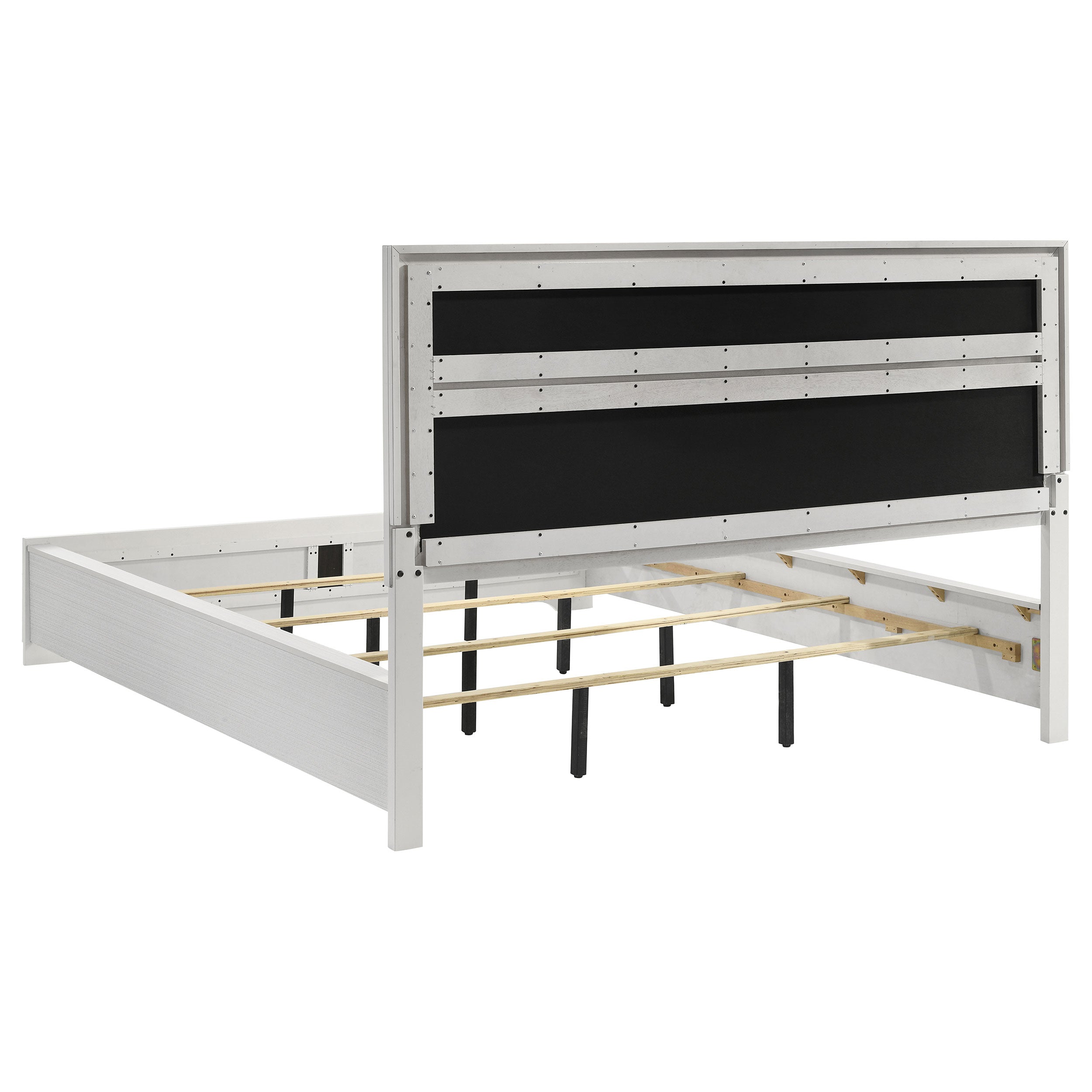 Miranda California King, E.King, Queen, Full, & Twin Bed Black & White