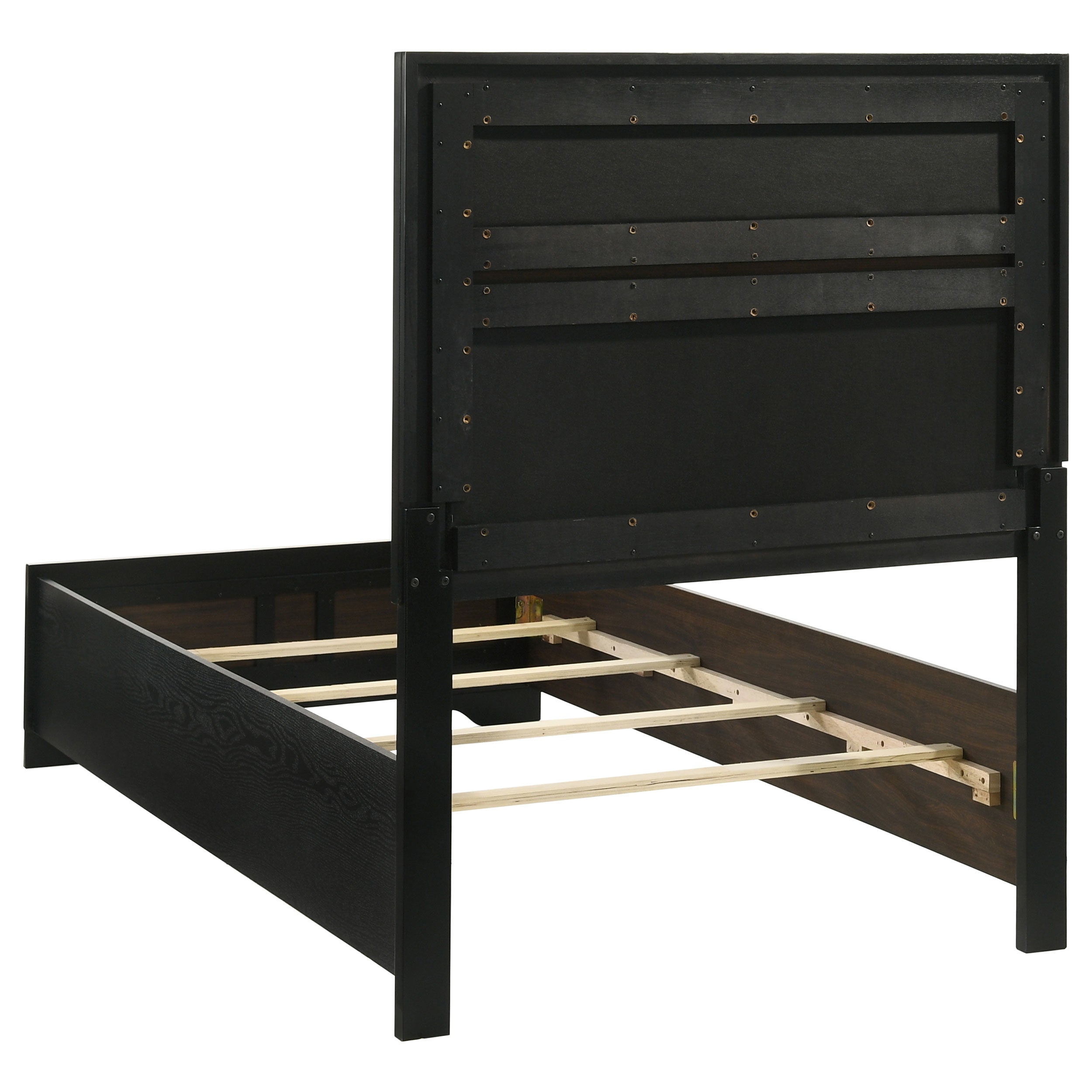 Miranda California King, E.King, Queen, Full, & Twin Bed Black & White