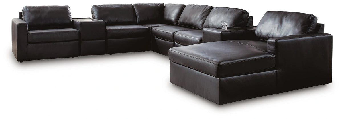 Modmax II Sectional with Chaise and Storage Consoles