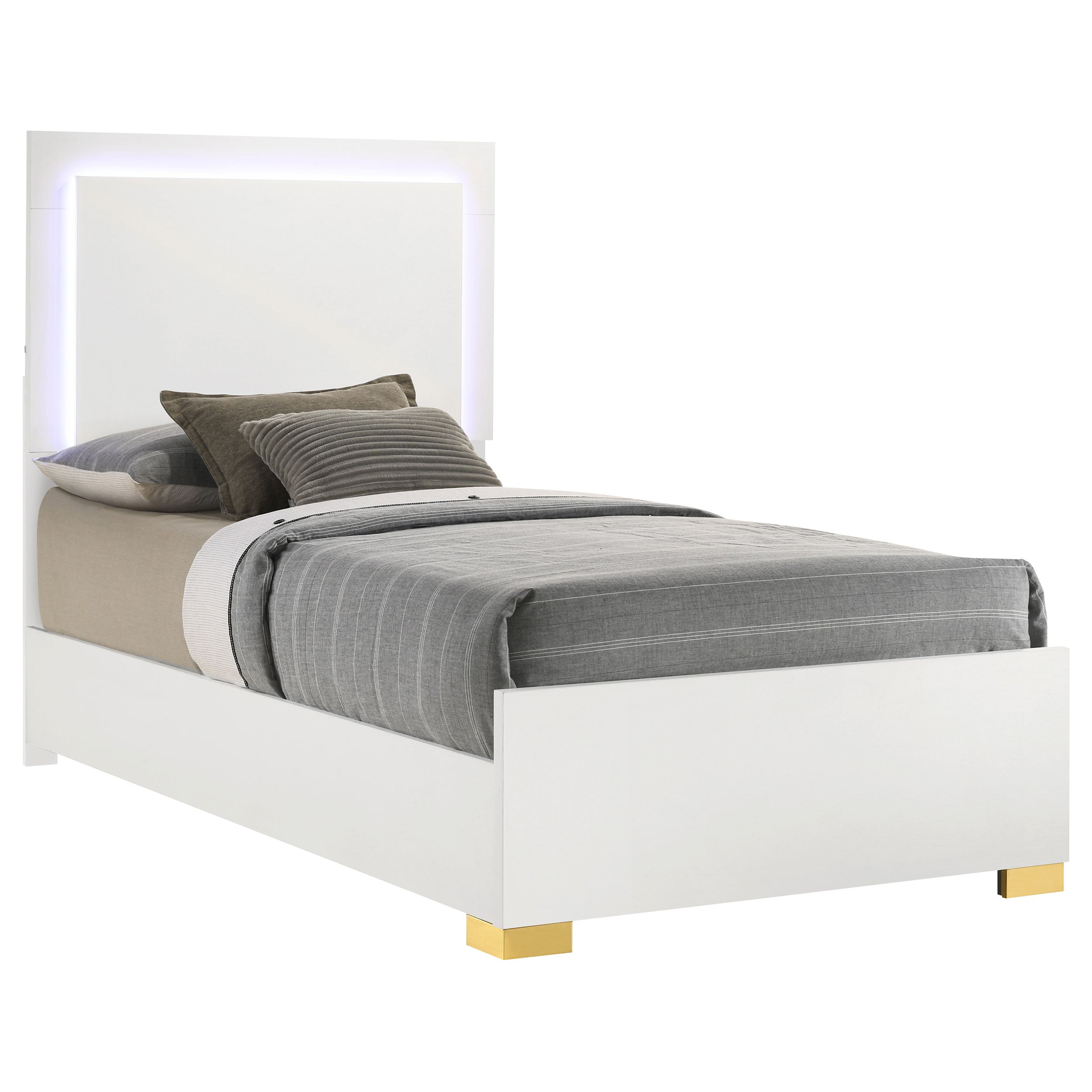 Marceline Beds White & Black Eastren King, Full, Twin, & Queen