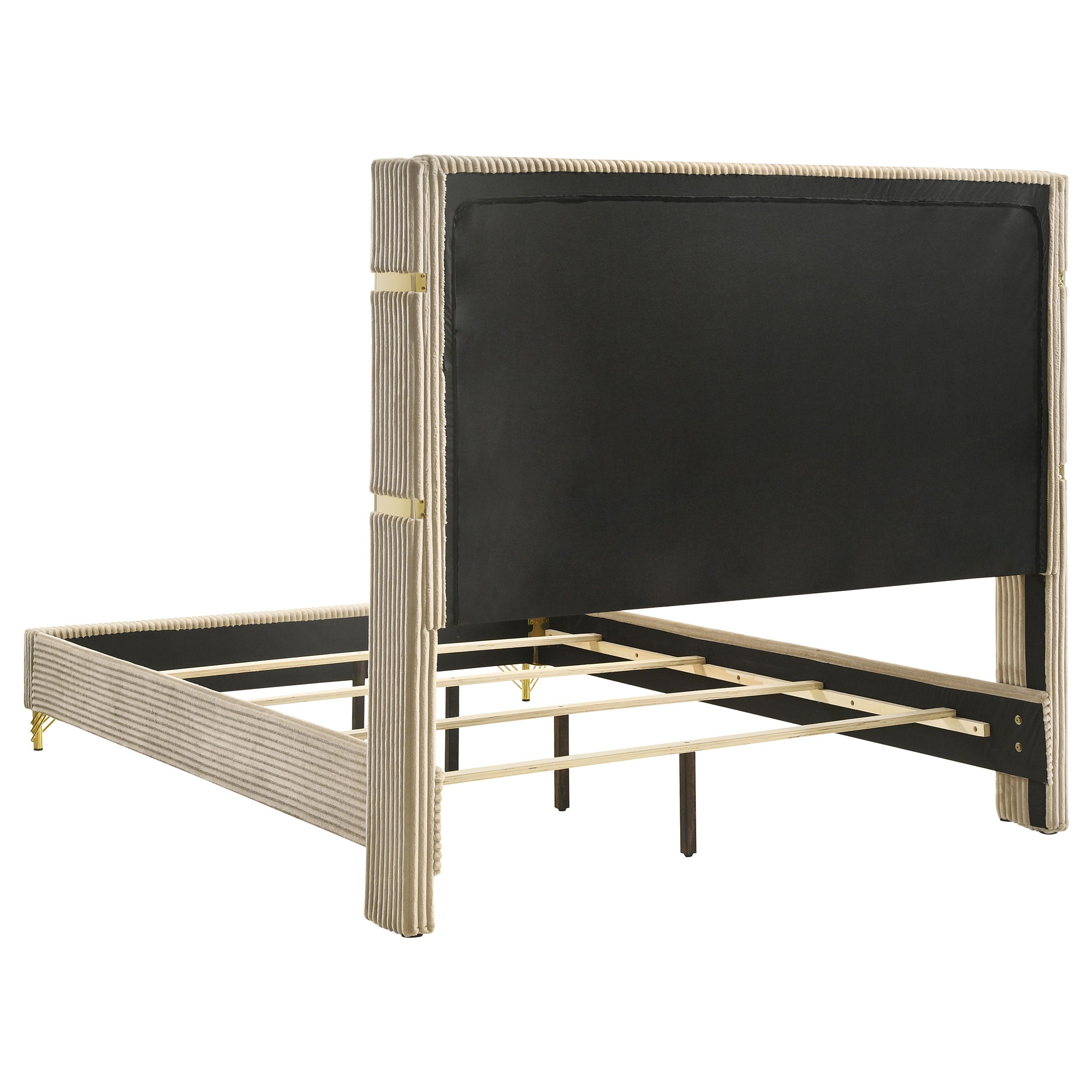 Lucia 4 & 5 Piece Bedroom Set King & Queen Beige & Grey