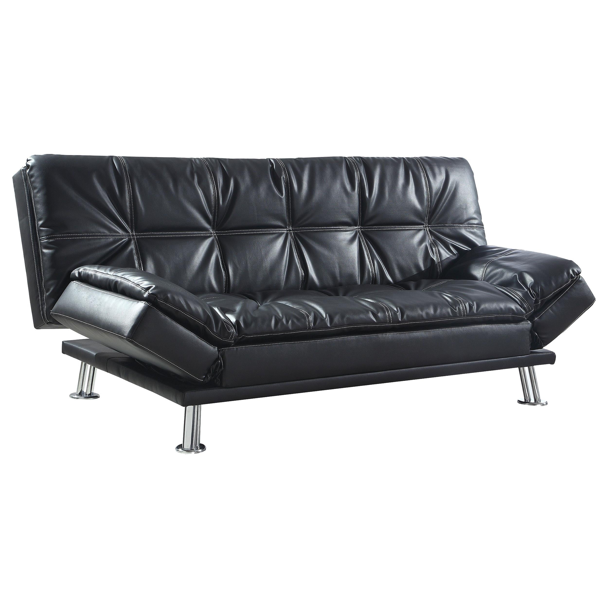 Dilleston Tufted Back Upholstered Sofa Bed Grey