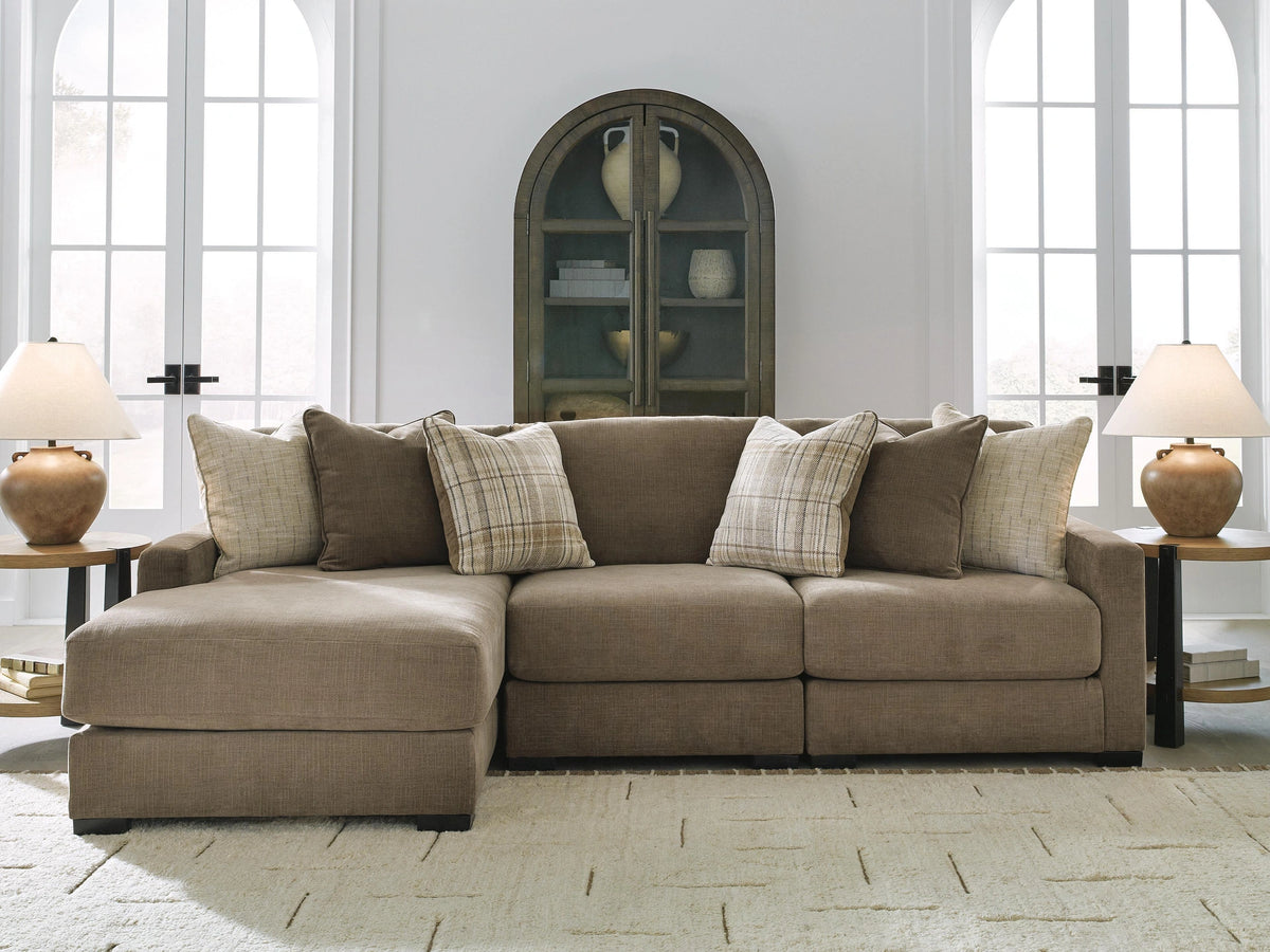 Camellia-Court Sectional with Chaise