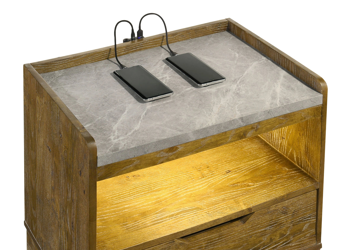 Henderson Nightstand with LED Lighting