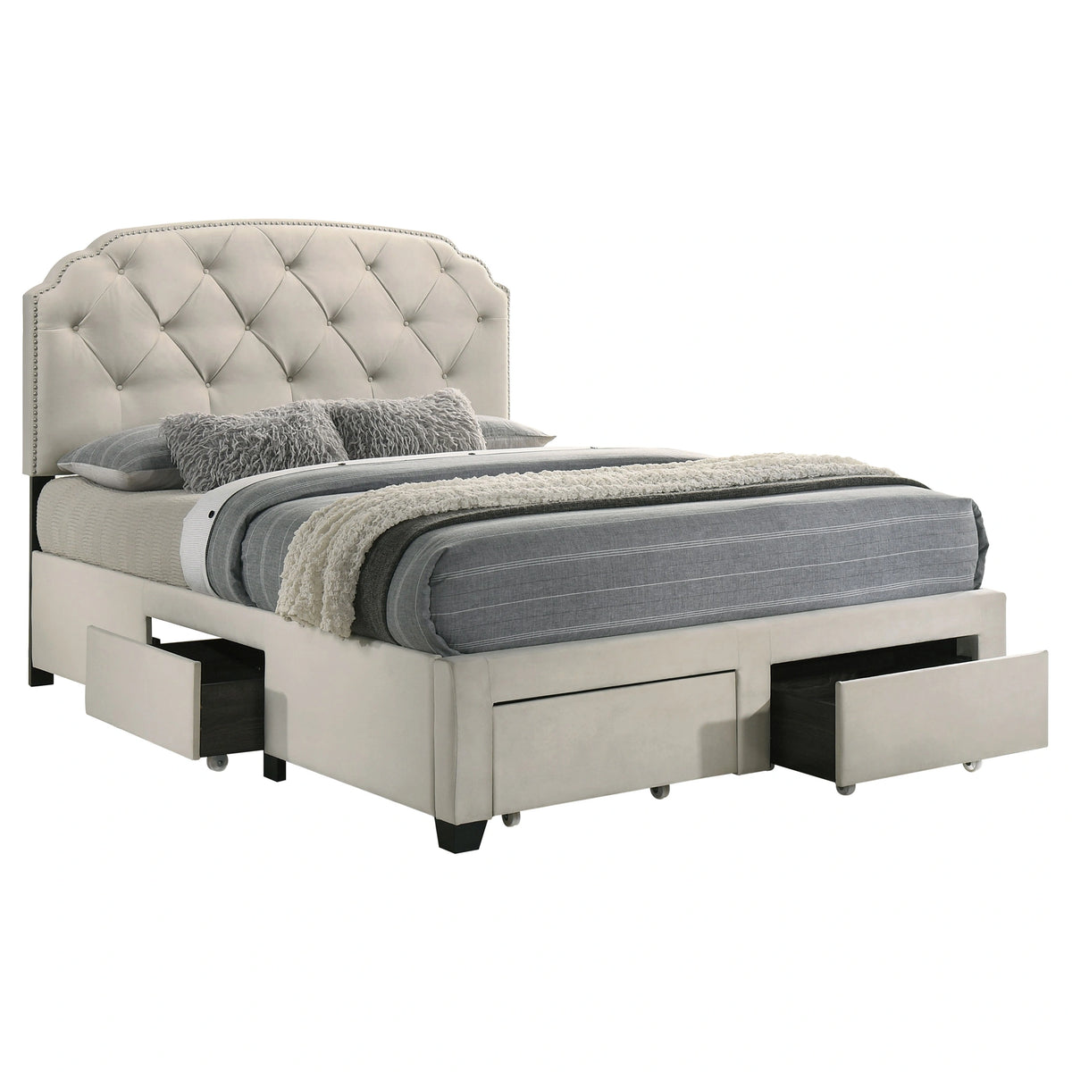 Marianna Panel Platform Storage Bed
