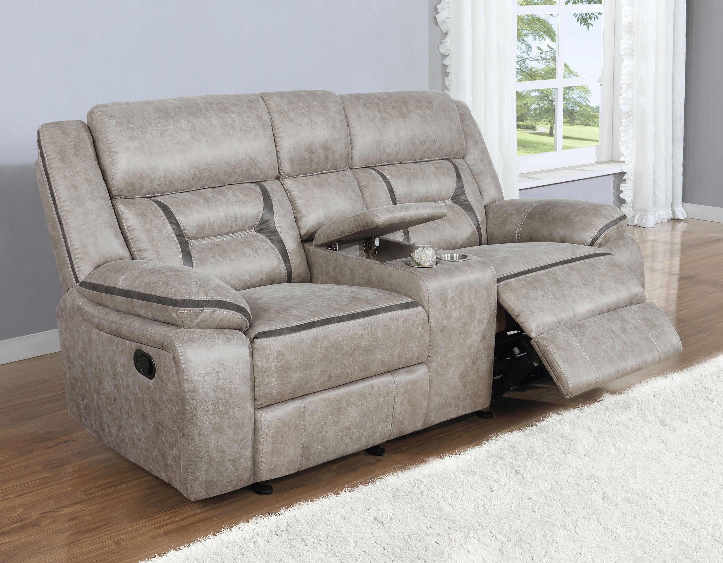 Greer Reclining Glider Loveseat - Joseph's Furniture (East Orange, NJ)