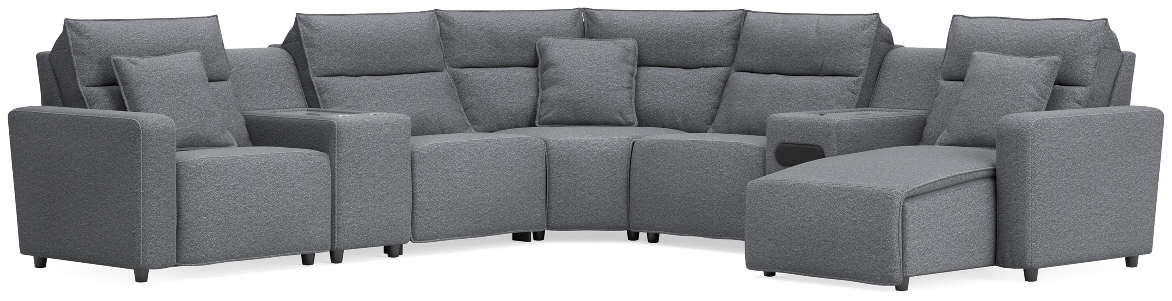 Modmax II Power Reclining Sectional with Chaise and Audio System