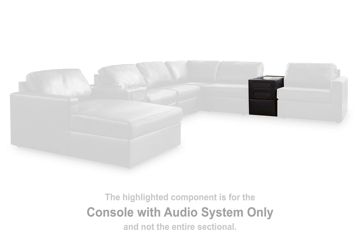 Modmax II Double Chaise Sectional with Audio Consoles
