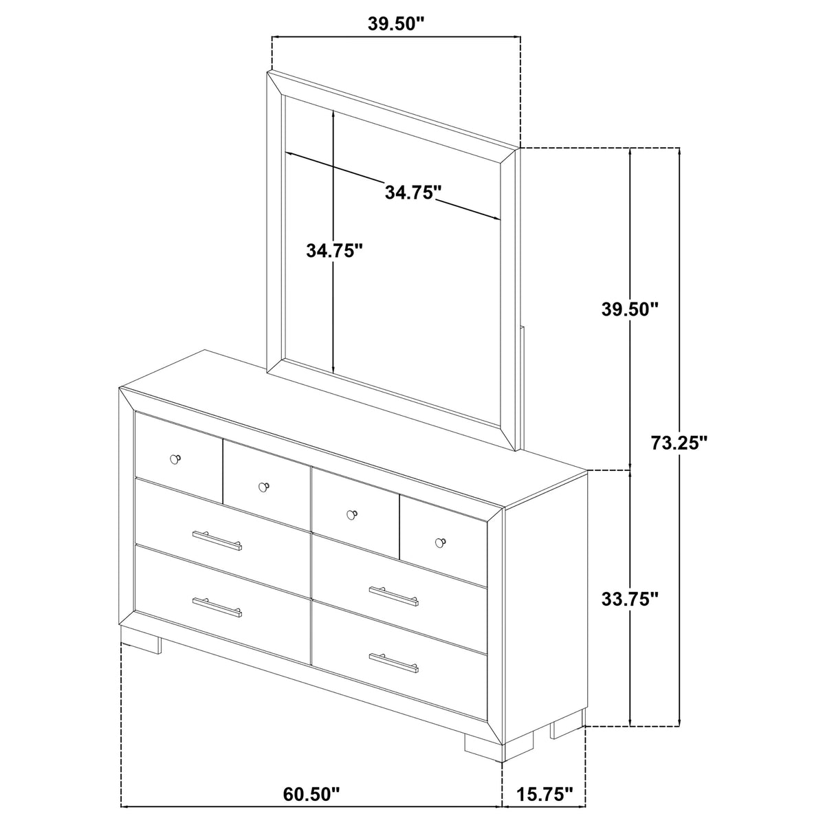 Arielle Dresser with Mirror