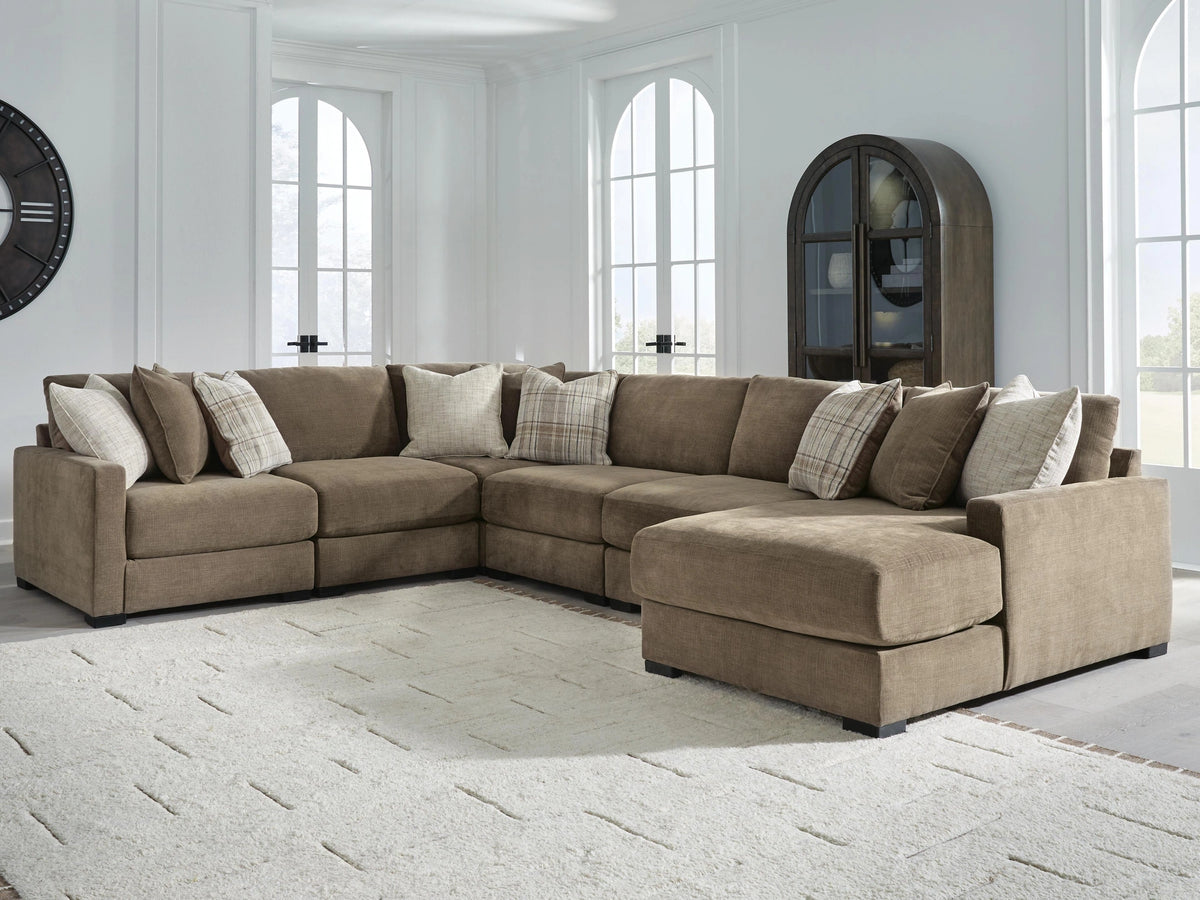 Camellia-Court Sectional with Chaise