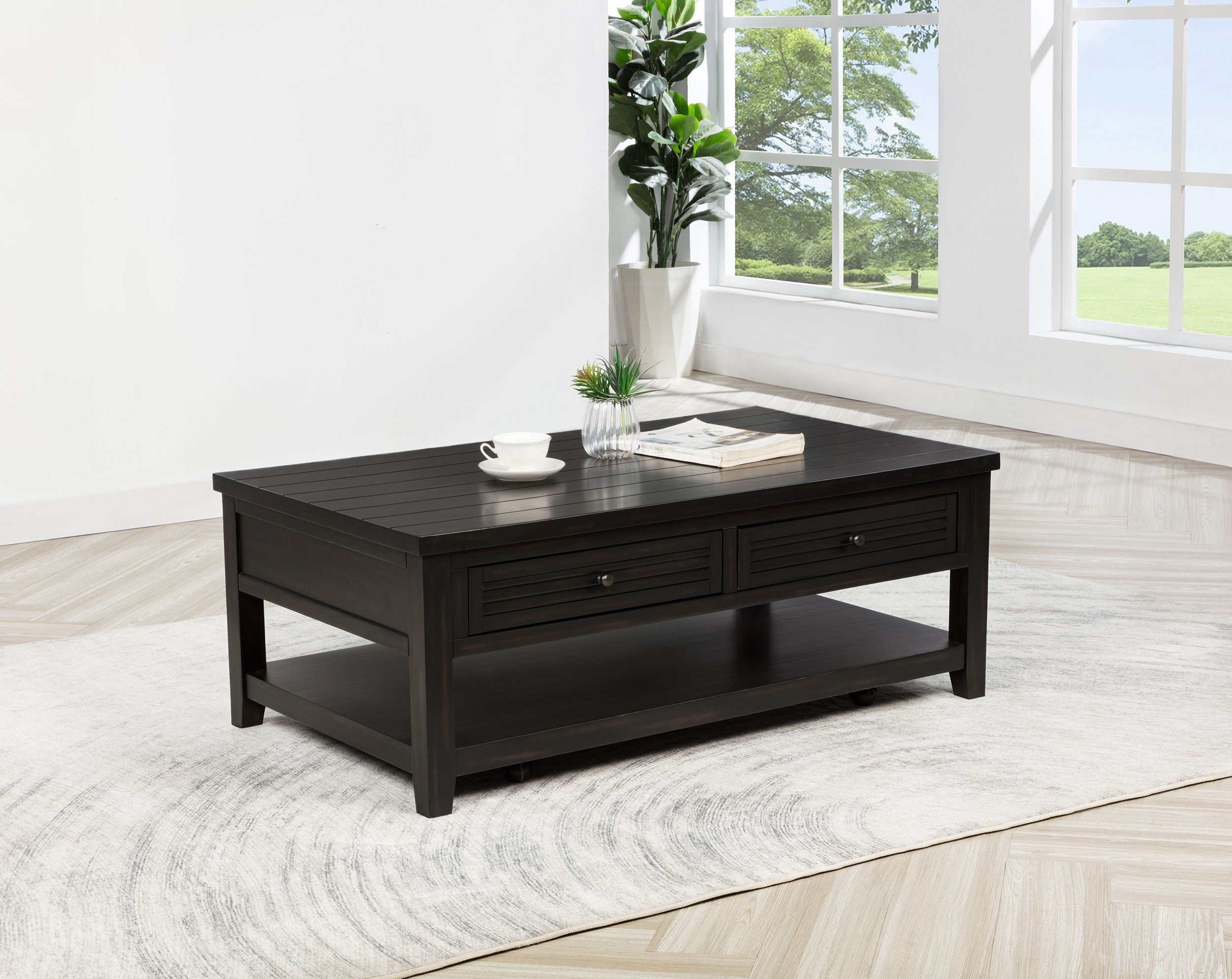 Concord Mobile Coffee Table - Joseph's Furniture (East Orange, NJ)