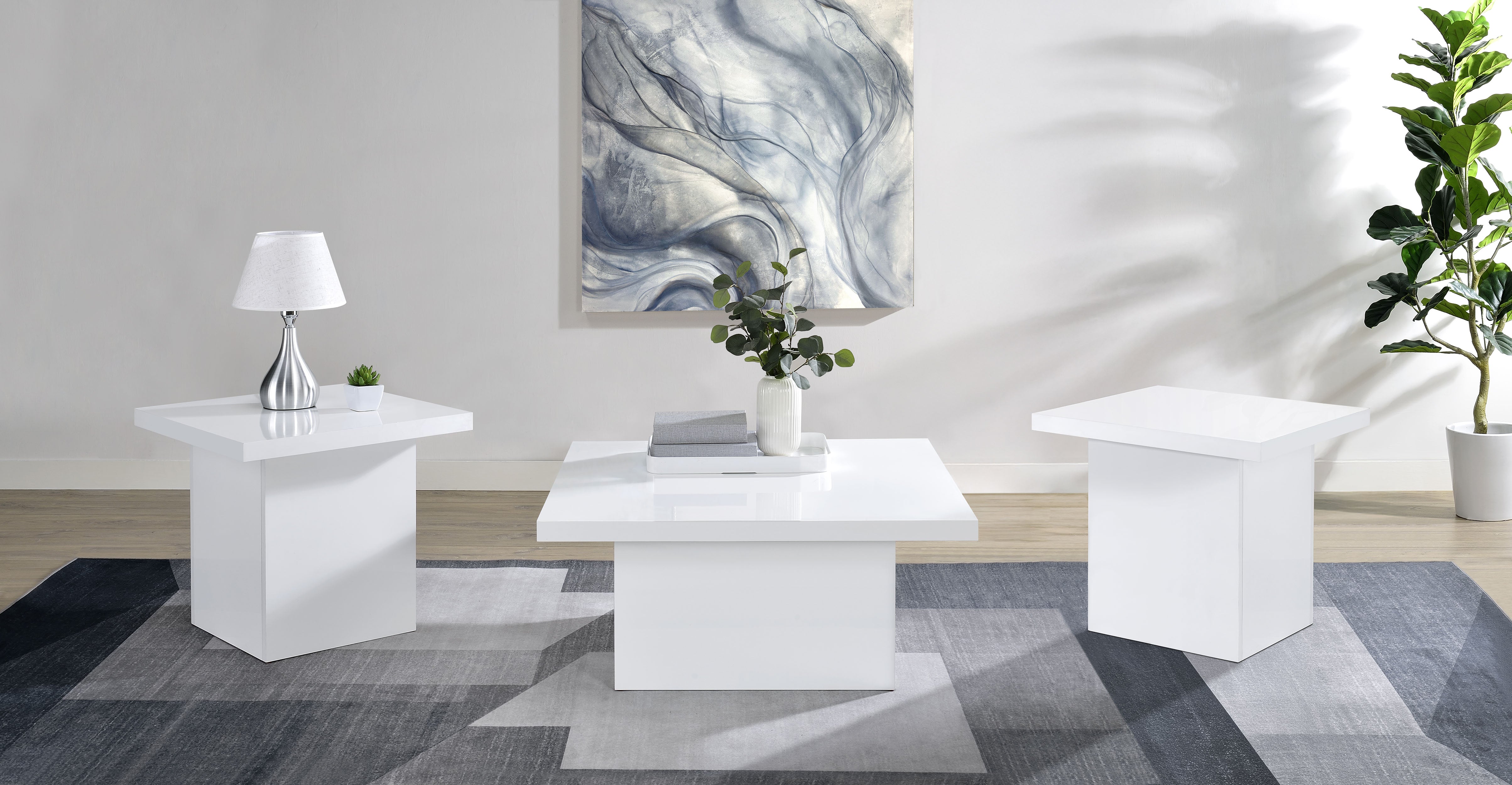 Devar Coffee Table Set - Joseph's Furniture (East Orange, NJ)