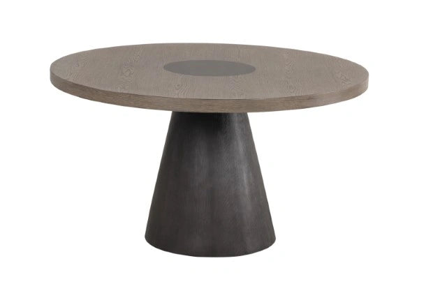 Broager 5 Pc Dining Table Set (Light Gray Caster Chairs)