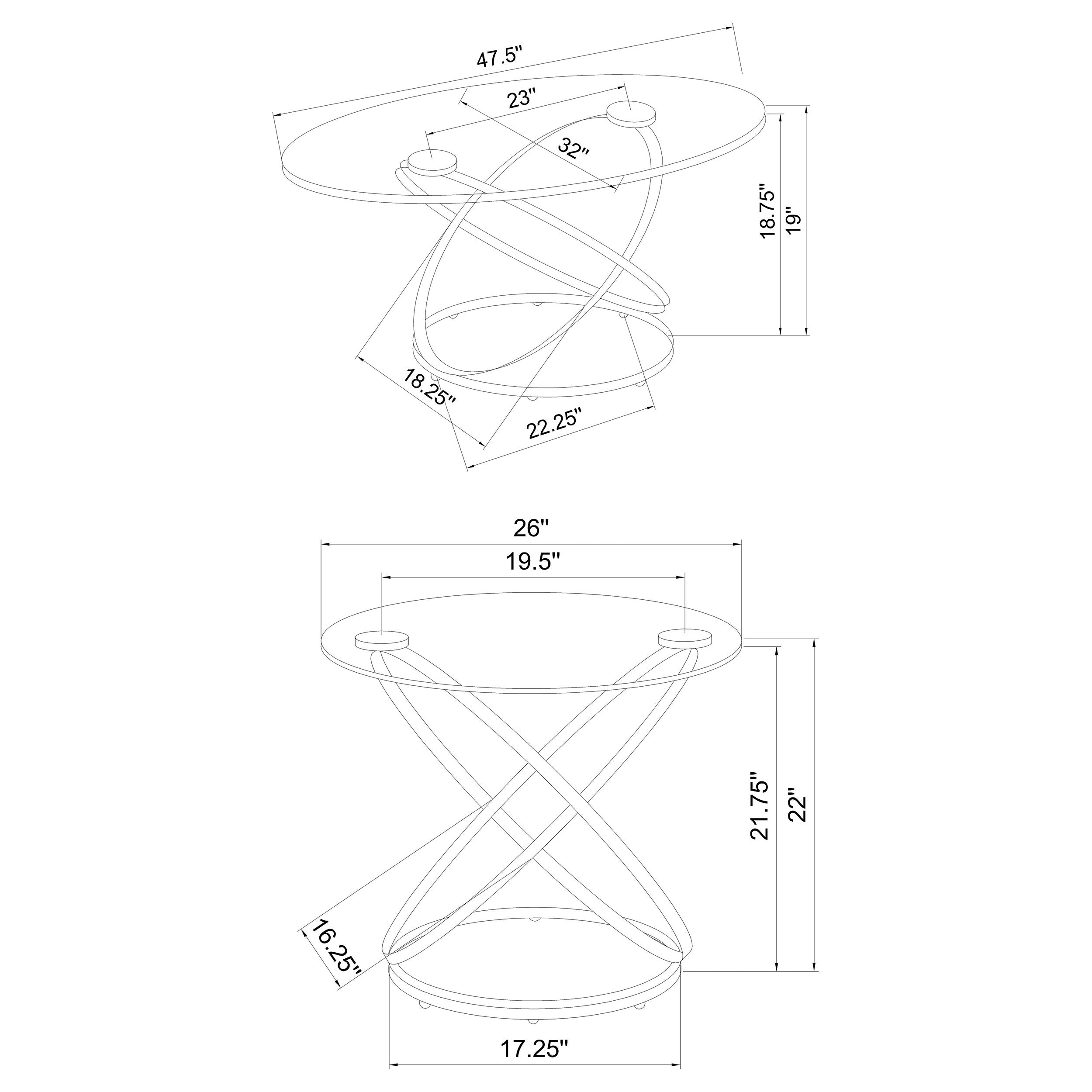 Warren Coffee Table Set - Joseph's Furniture (East Orange, NJ)