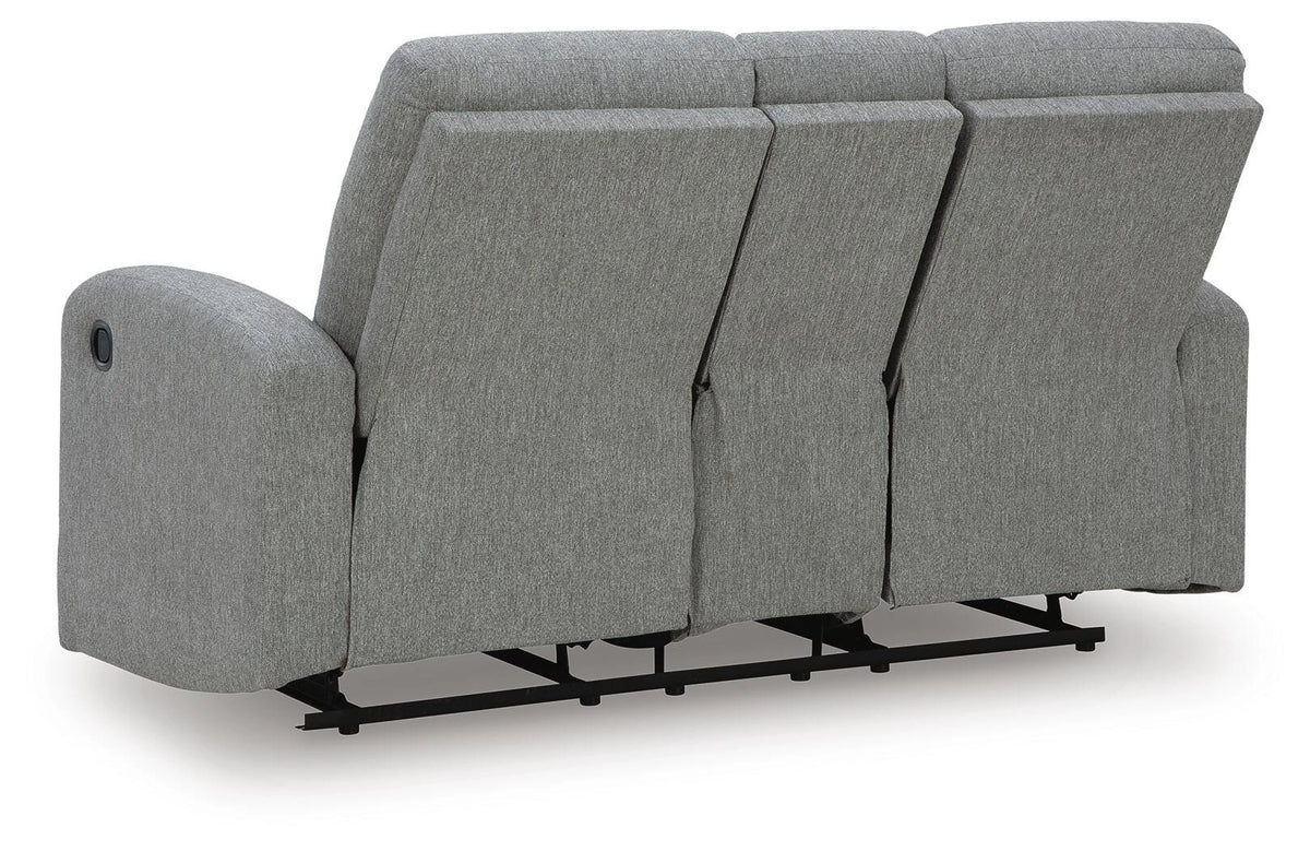 Gauntlet Reclining Loveseat with Console