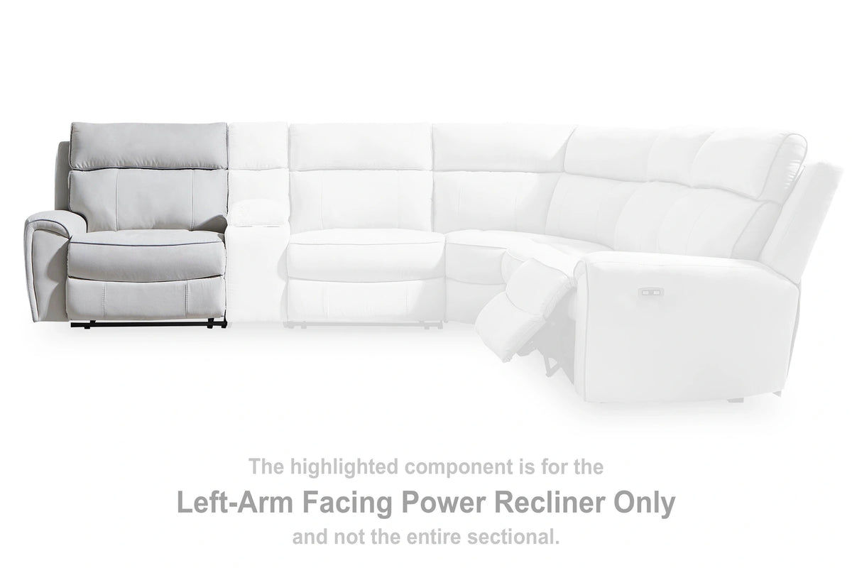 Social Pointe Reclining Sectional with Storage Consoles
