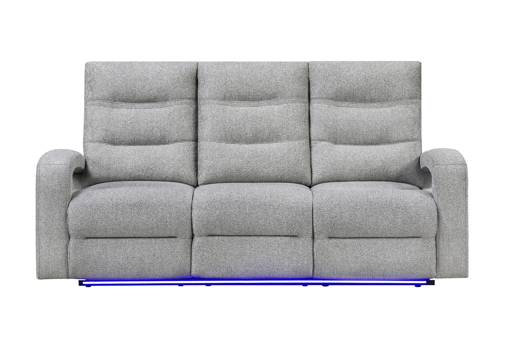U6611 Grey 15 Power Reclining Sofa with LED