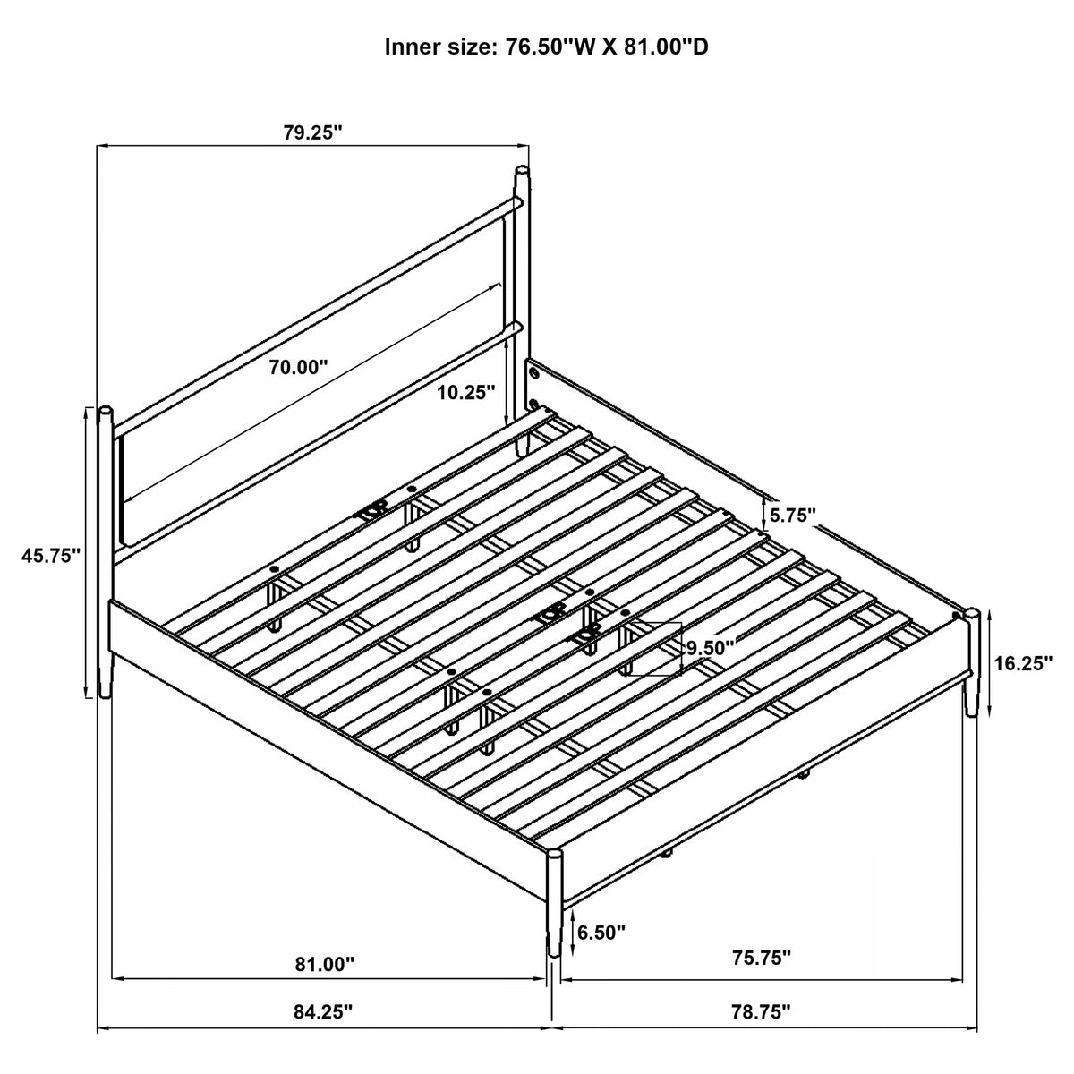 Mason Panel Platform Bed