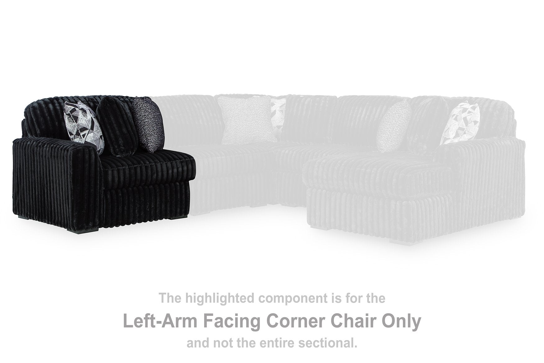 Midnight-Madness Sectional Sofa - Joseph's Furniture (East Orange, NJ)