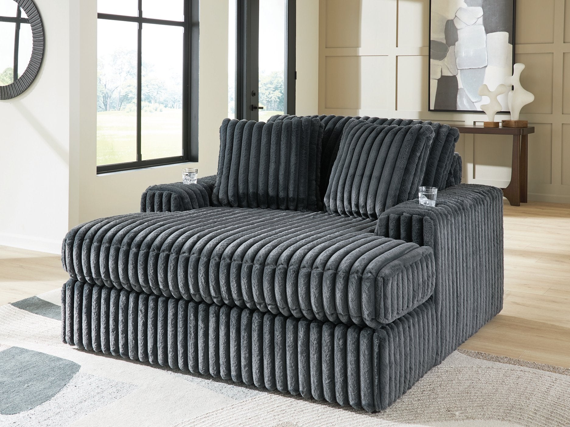 Midnight-Madness Oversized Chaise - Joseph's Furniture (East Orange, NJ)