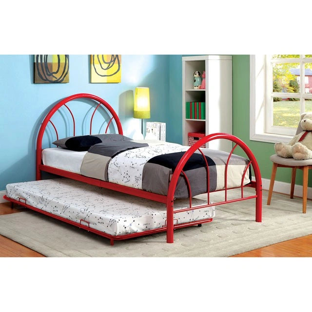 Rainbow Full Bed Black, White, Silver, Black, & Green