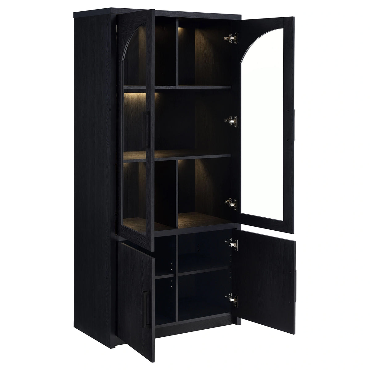 Riva Tall Display Cabinet with LED Lighting