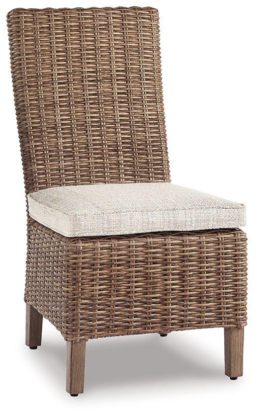 Beachcroft Outdoor Side Chair with Cushion (Set of 2) - Joseph's Furniture (East Orange, NJ)