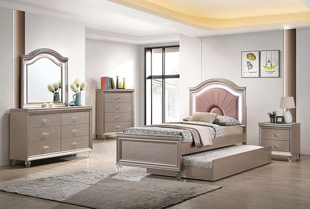 ALLIE Mirror Beige & Rose Gold